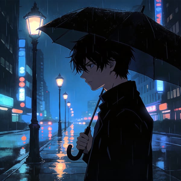雨夜来访者漫画封面